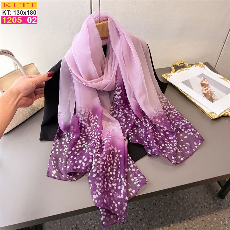Khăn Lụa Tơ Tằm Thế Giới Khăn Đẹp cao cấp KLTT 205_02