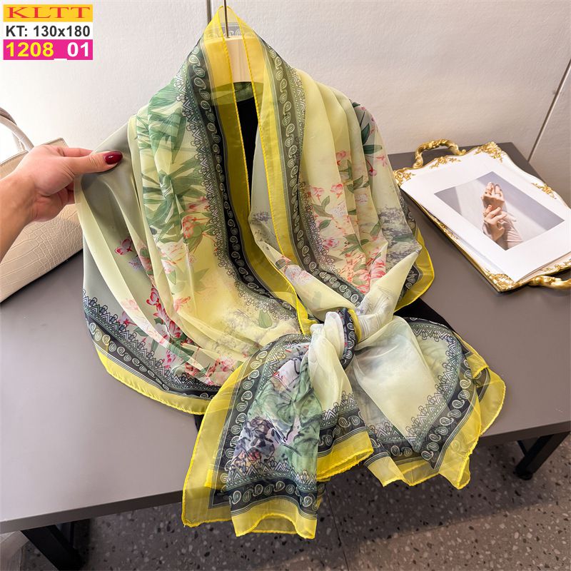Khăn Lụa Tơ Tằm Thế Giới Khăn Đẹp cao cấp KLTT 208_01