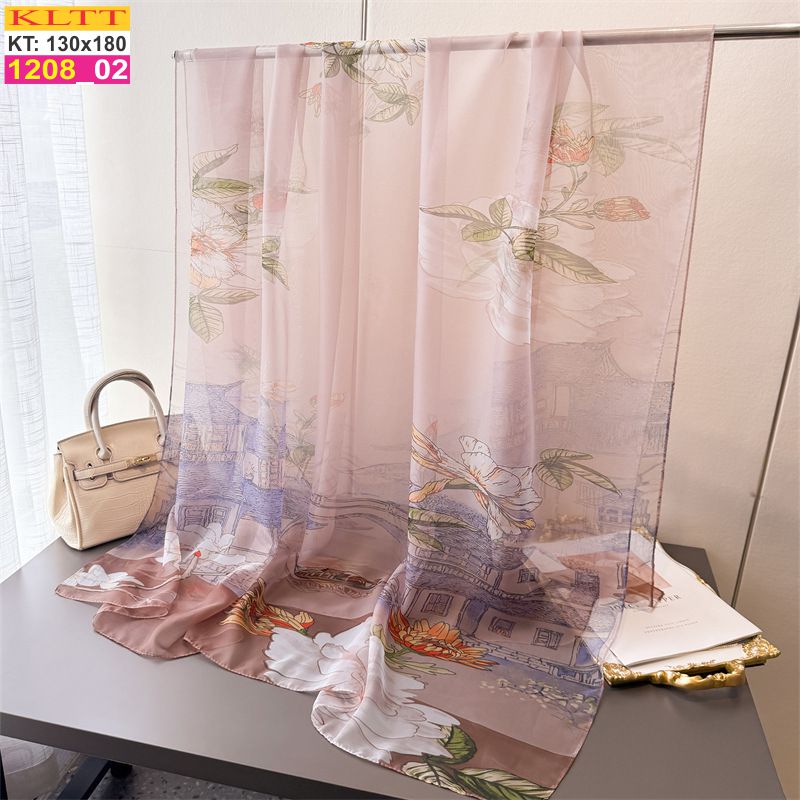 Khăn Lụa Tơ Tằm Thế Giới Khăn Đẹp cao cấp KLTT 208_02