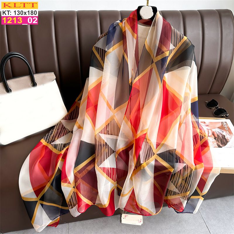 Khăn Lụa Tơ Tằm Thế Giới Khăn Đẹp cao cấp KLTT 213_02