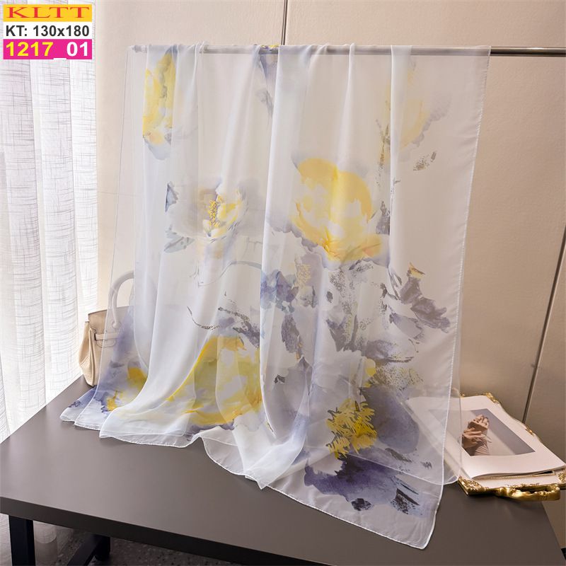 Khăn Lụa Tơ Tằm Thế Giới Khăn Đẹp cao cấp KLTT 217_01