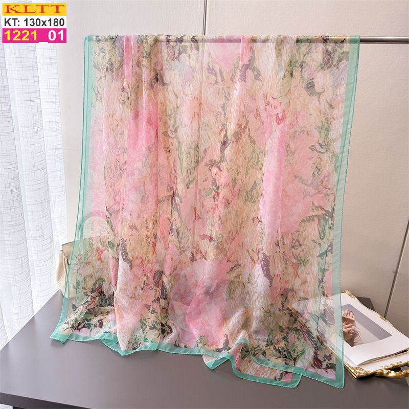 Khăn Lụa Tơ Tằm Thế Giới Khăn Đẹp cao cấp KLTT 221_01