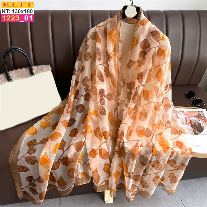 Khăn Lụa Tơ Tằm Thế Giới Khăn Đẹp cao cấp KLTT 223_01
