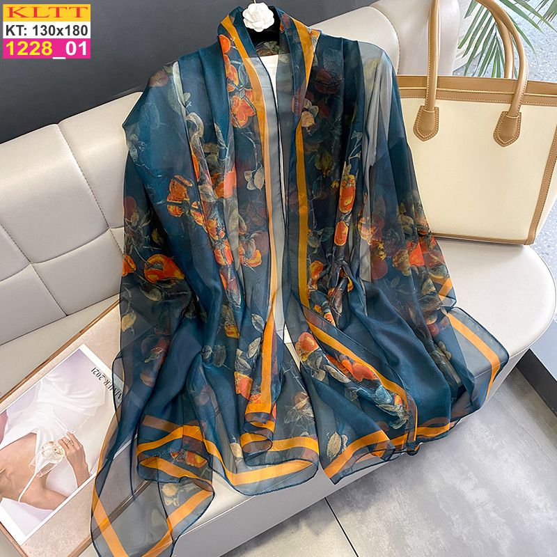 Khăn Lụa Tơ Tằm Thế Giới Khăn Đẹp cao cấp KLTT 228_01