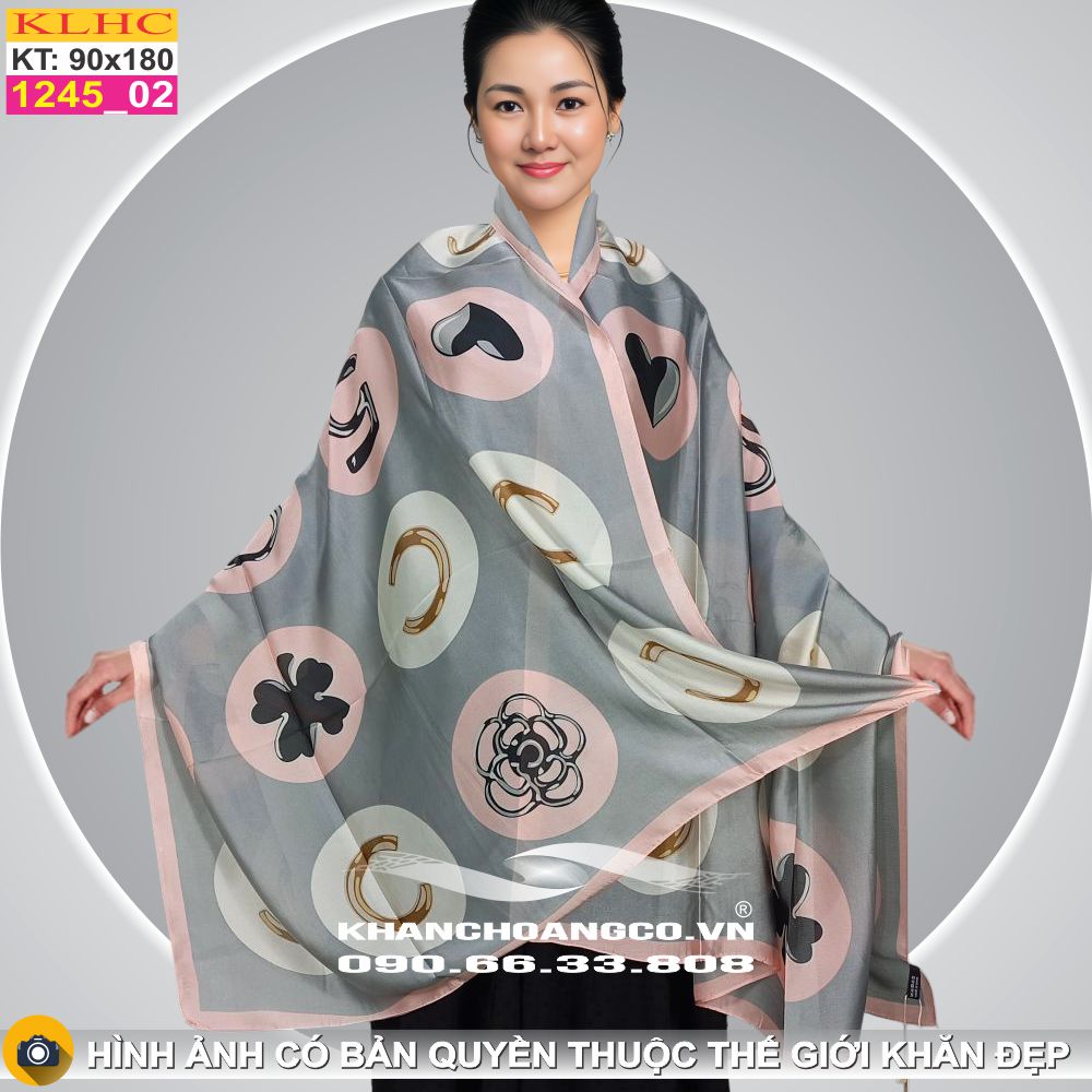 Khăn Choàng Cổ Lụa Thời Trang Thế Giới Khăn Đẹp KLHC 1023_1
