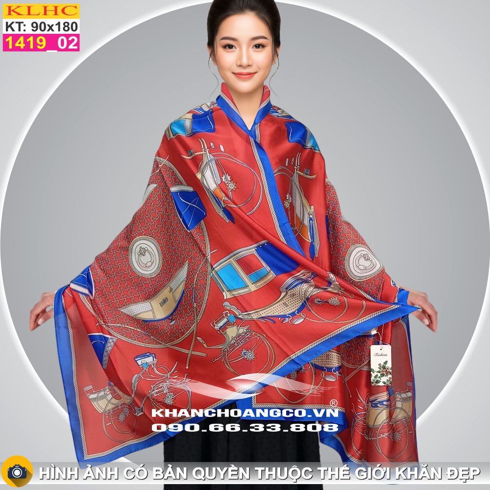 Khăn Choàng Cổ Lụa Thời Trang Thế Giới Khăn Đẹp KLHC 1123_2