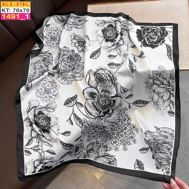 Khăn Phụ Kiện Lụa Vuông 70cm - Thế Giới Khăn Đẹp C1075_1