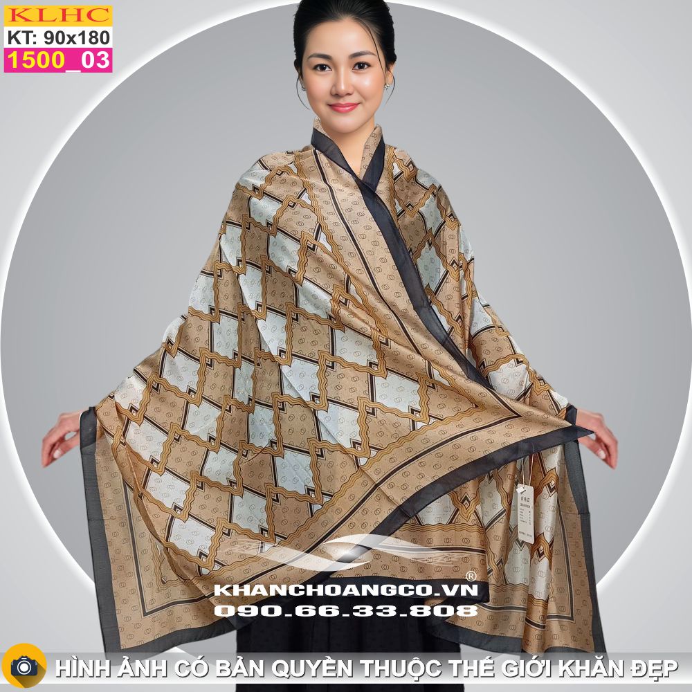 Khăn Choàng Cổ Lụa Thời Trang Thế Giới Khăn Đẹp KLHC 1115_3