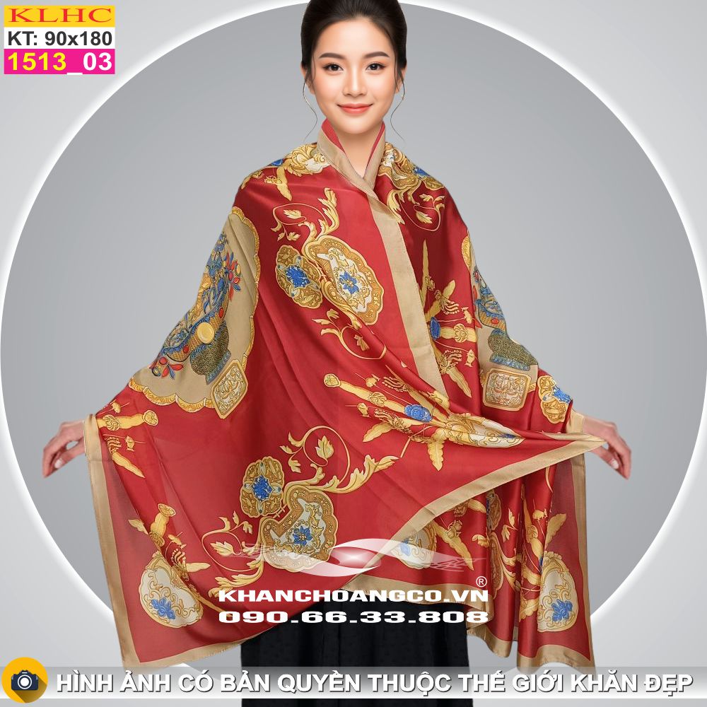 Khăn Choàng Cổ Lụa Thời Trang Thế Giới Khăn Đẹp KLHC 1010_3
