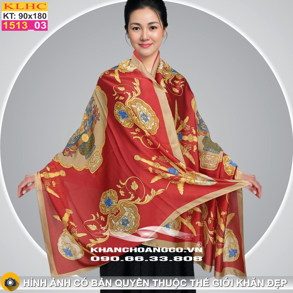 Khăn Choàng Cổ Lụa Thời Trang Thế Giới Khăn Đẹp KLHC 1010_3