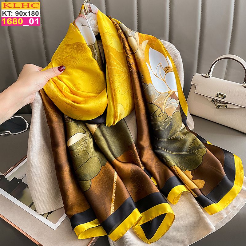 Khăn Choàng Cổ Lụa Thời Trang Thế Giới Khăn Đẹp KLHC 1129_1
