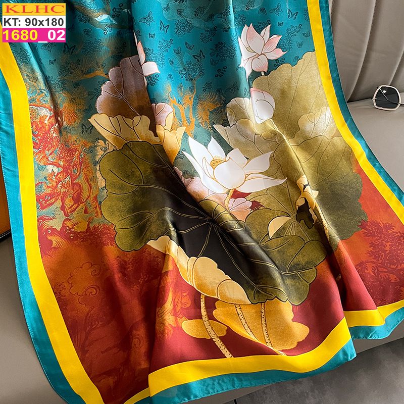 Khăn Choàng Cổ Lụa Thời Trang Thế Giới Khăn Đẹp KLHC 1129_2