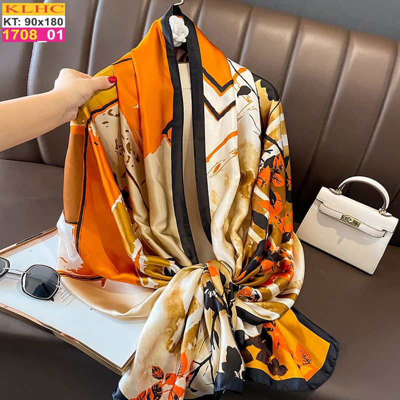 Khăn Choàng Cổ Lụa Thời Trang Thế Giới Khăn Đẹp KLHC 1075_1