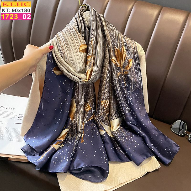 Khăn Choàng Cổ Lụa Thời Trang Thế Giới Khăn Đẹp KLHC 1090_2