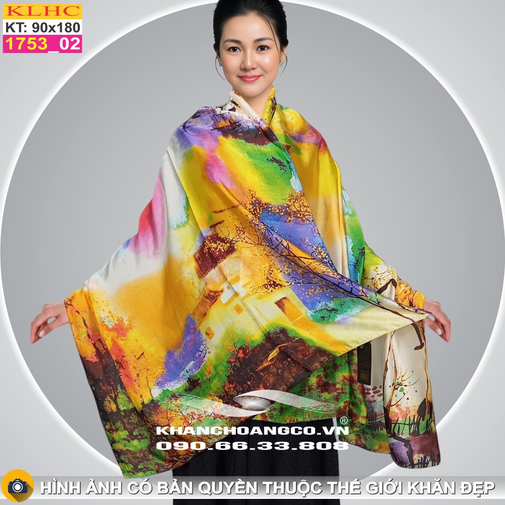 Khăn Choàng Cổ Lụa Thời Trang Thế Giới Khăn Đẹp KLHC 1154_2