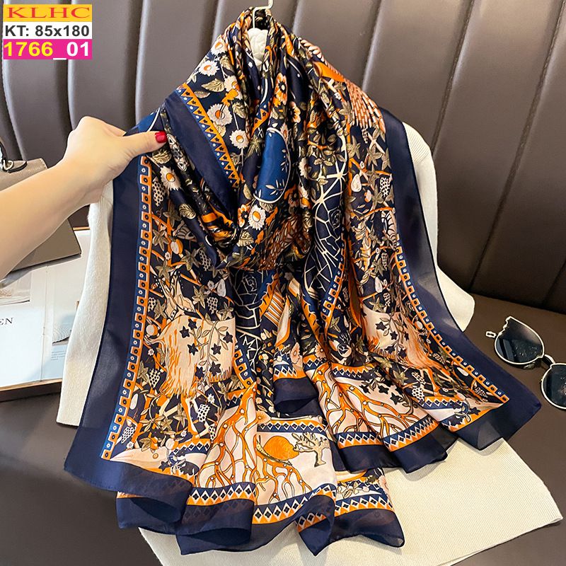 Khăn Choàng Cổ Lụa Thời Trang Thế Giới Khăn Đẹp KLHC 1014_1