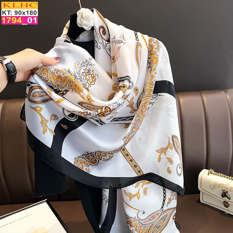 Khăn Choàng Cổ Lụa Thời Trang Thế Giới Khăn Đẹp KLHC 1107_1