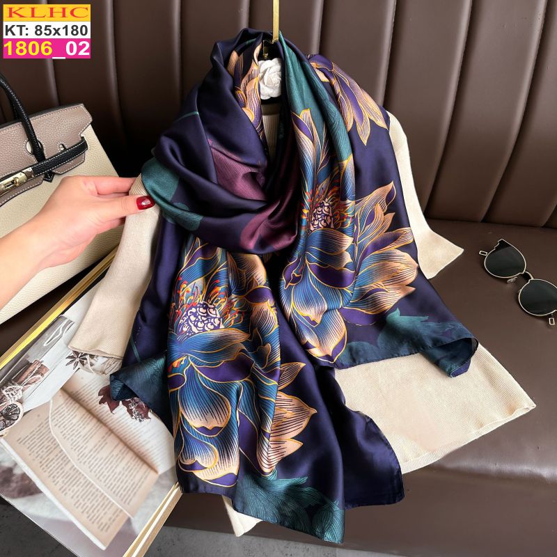Khăn Choàng Cổ Lụa Thời Trang Thế Giới Khăn Đẹp KLHC 1118_2