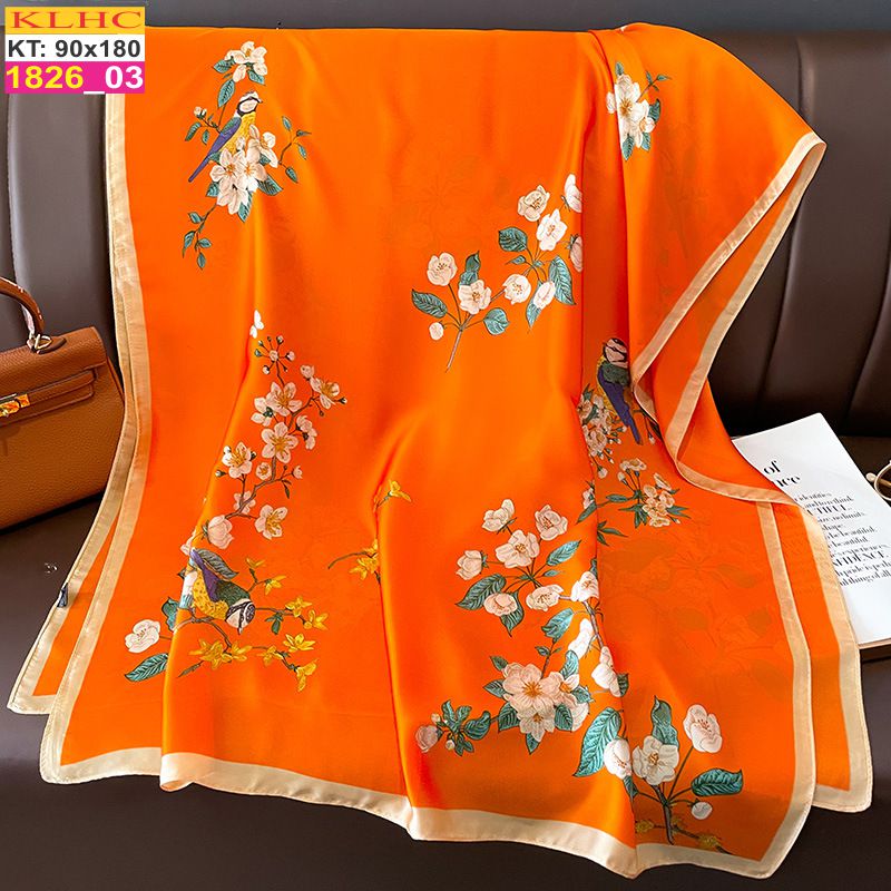 Khăn Choàng Cổ Lụa Thời Trang Thế Giới Khăn Đẹp KLHC 1052_3