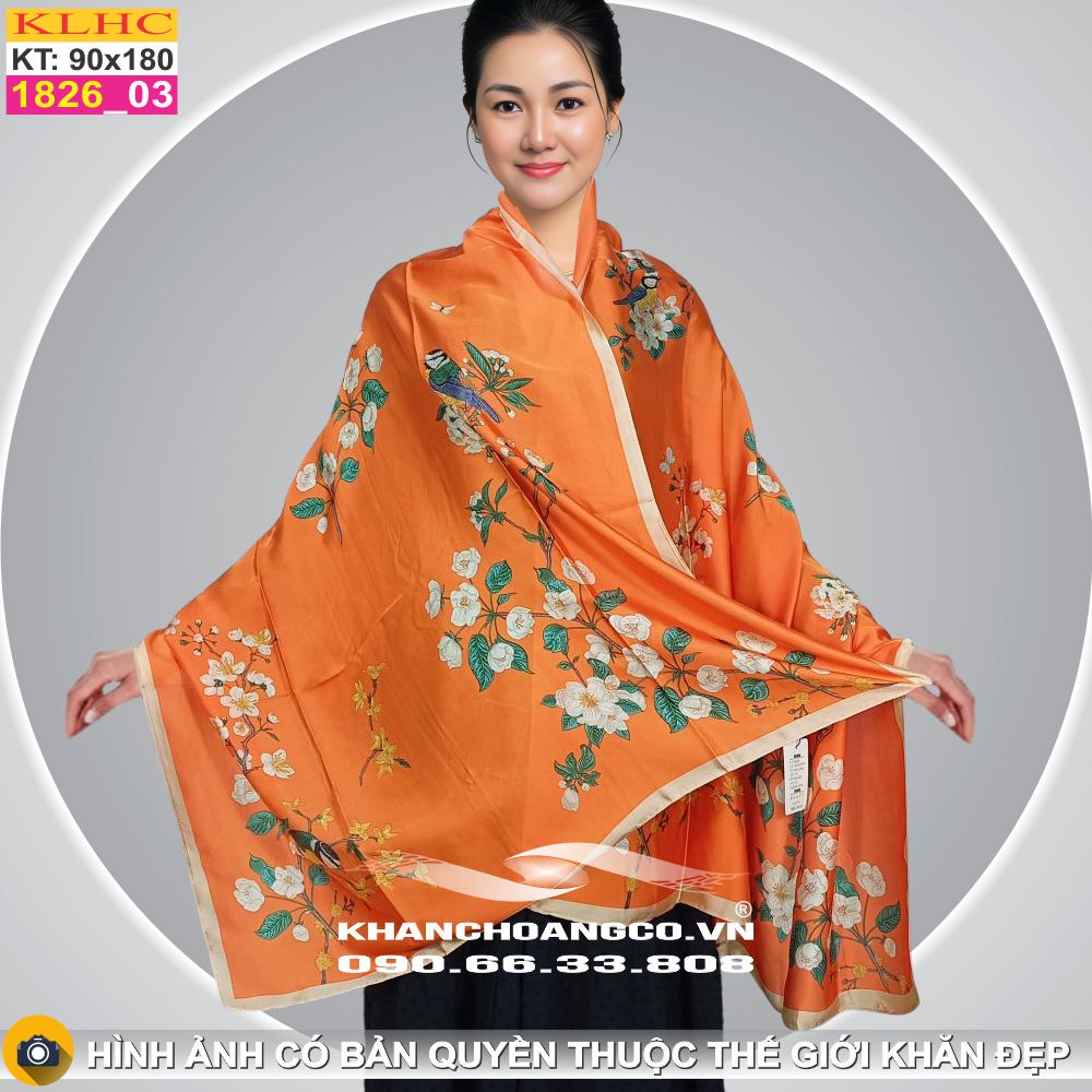 Khăn Choàng Cổ Lụa Thời Trang Thế Giới Khăn Đẹp KLHC 1052_3