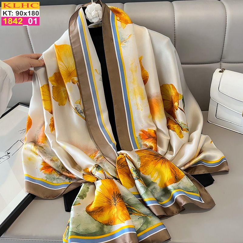 Khăn Choàng Cổ Lụa Thời Trang Thế Giới Khăn Đẹp KLHC 1006_1