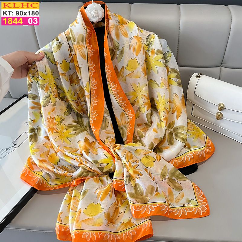Khăn Choàng Cổ Lụa Thời Trang Thế Giới Khăn Đẹp KLHC 1011_3