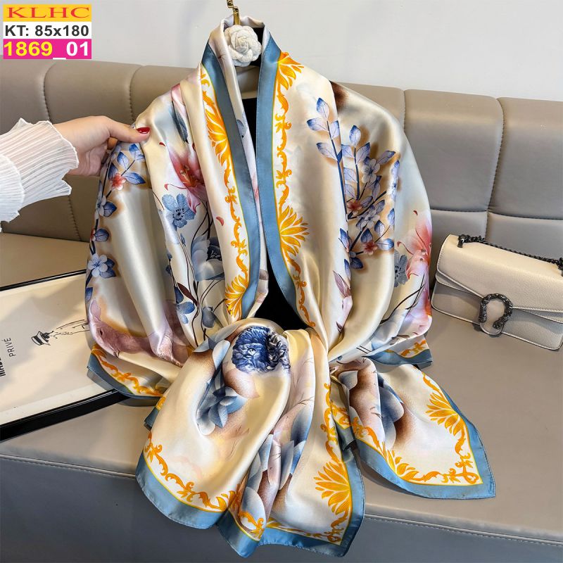 Khăn Choàng Cổ Lụa Thời Trang Thế Giới Khăn Đẹp KLHC 1077_1