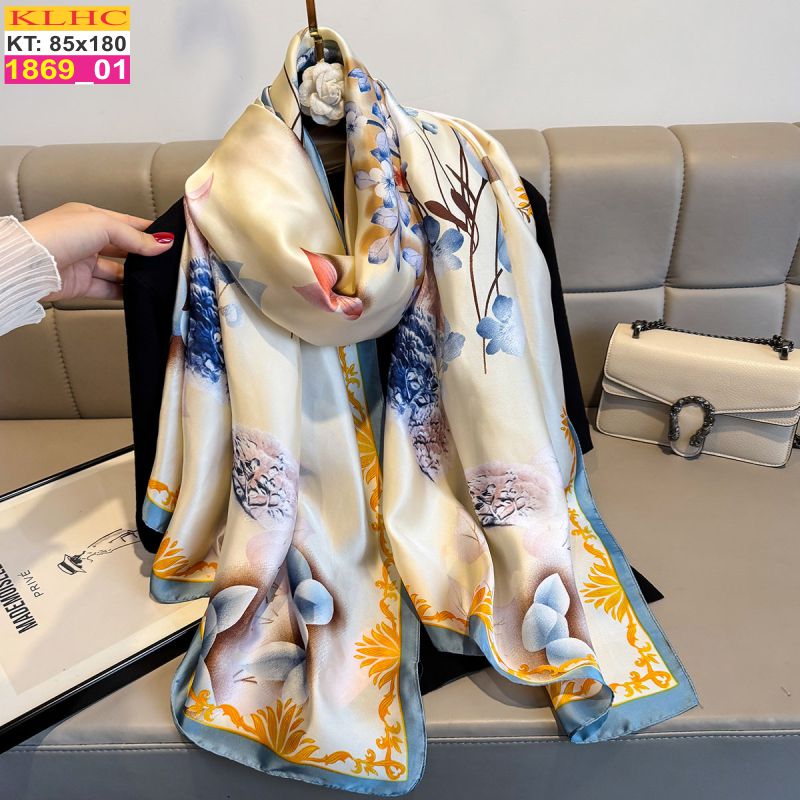 Khăn Choàng Cổ Lụa Thời Trang Thế Giới Khăn Đẹp KLHC 1077_1