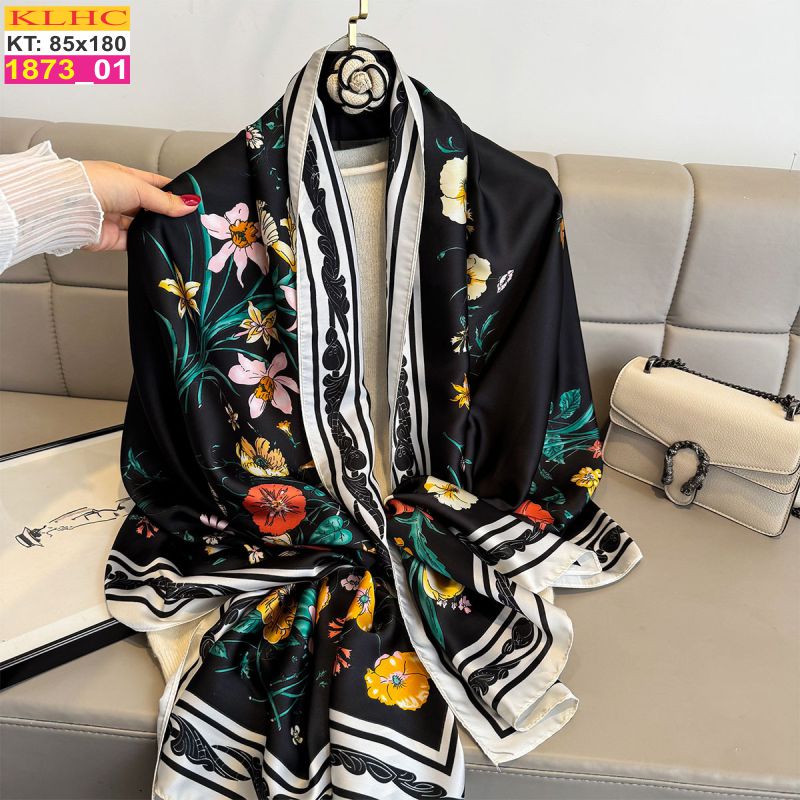 Khăn Choàng Cổ Lụa Thời Trang Thế Giới Khăn Đẹp KLHC 1119_1