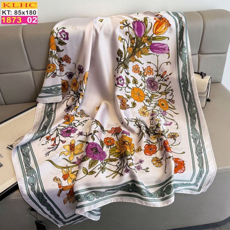 Khăn Choàng Cổ Lụa Thời Trang Thế Giới Khăn Đẹp KLHC 1119_2