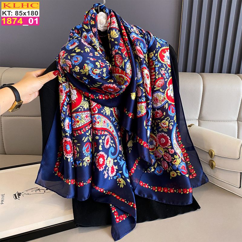Khăn Choàng Cổ Lụa Thời Trang Thế Giới Khăn Đẹp KLHC 1109_1