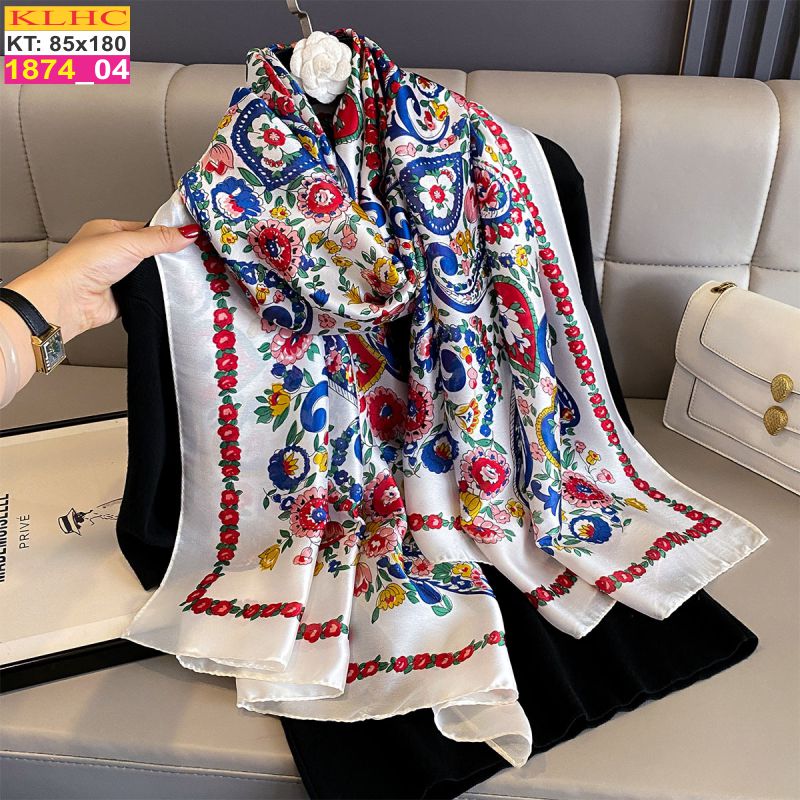 Khăn Choàng Cổ Lụa Thời Trang Thế Giới Khăn Đẹp KLHC 1109_4