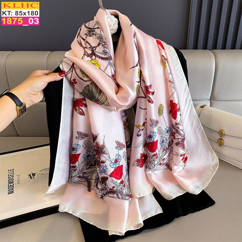 Khăn Choàng Cổ Lụa Thời Trang Thế Giới Khăn Đẹp KLHC 1102_3