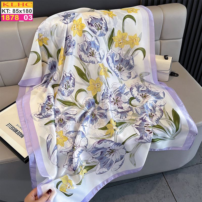 Khăn Choàng Cổ Lụa Thời Trang Thế Giới Khăn Đẹp KLHC 1048_3
