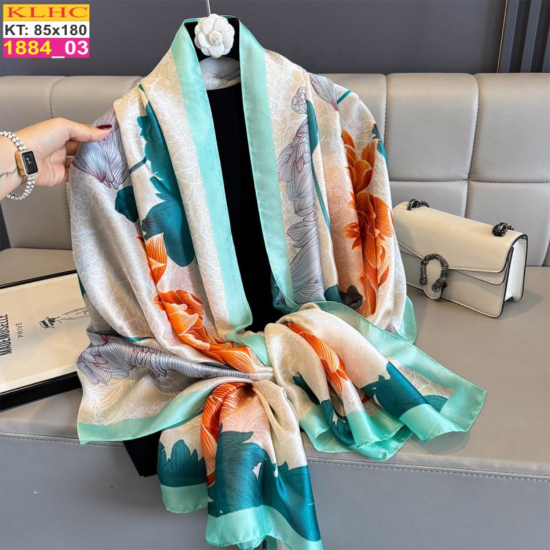 Khăn Choàng Cổ Lụa Thời Trang Thế Giới Khăn Đẹp KLHC 1043_3
