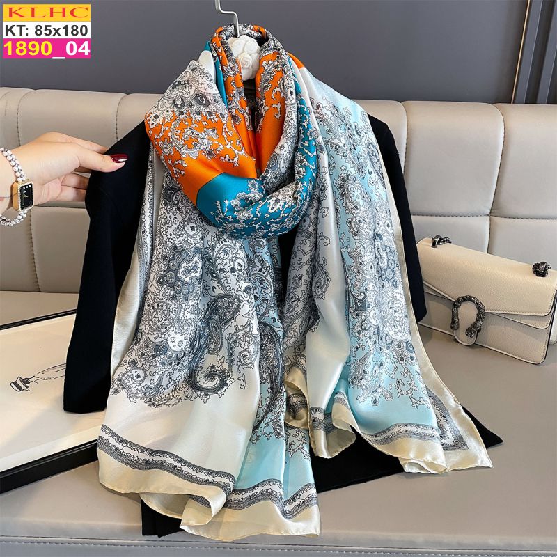 Khăn Choàng Cổ Lụa Thời Trang Thế Giới Khăn Đẹp KLHC 1009_4