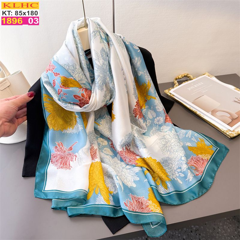 Khăn Choàng Cổ Lụa Thời Trang Thế Giới Khăn Đẹp KLHC 1022_3