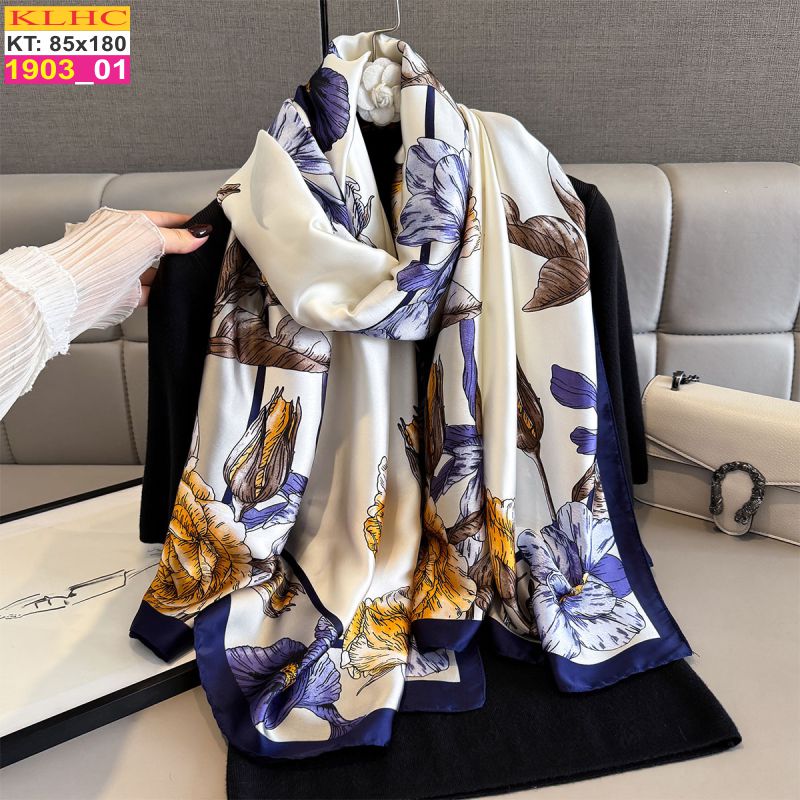Khăn Choàng Cổ Lụa Thời Trang Thế Giới Khăn Đẹp KLHC 1001_1
