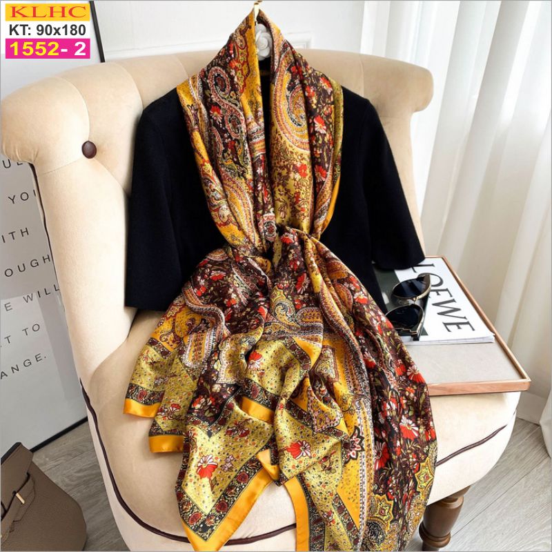 Khăn Choàng Cổ Lụa Thời Trang Thế Giới Khăn Đẹp KLHC 1030_2