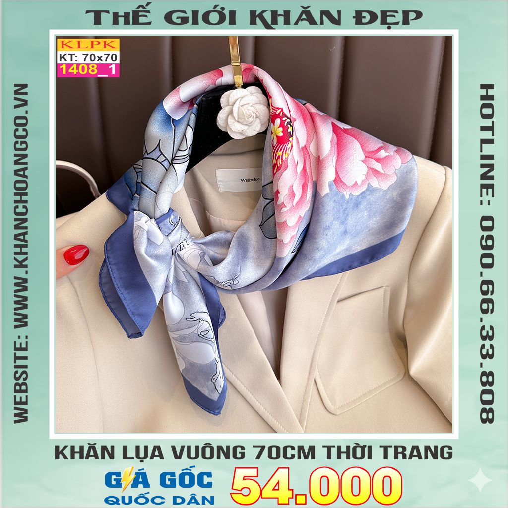 Khăn Phụ Kiện Lụa Vuông 70cm - Thế Giới Khăn Đẹp C1015_1