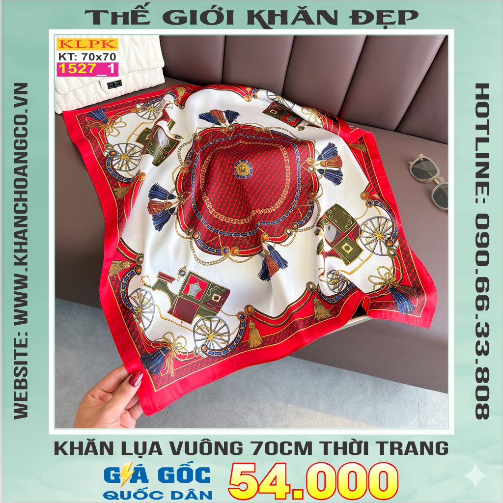 Khăn Phụ Kiện Lụa Vuông 70cm - Thế Giới Khăn Đẹp C1024_1