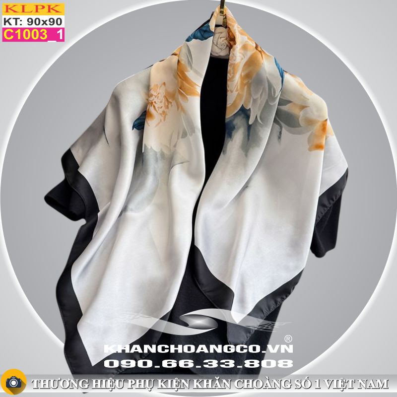 Khăn Phụ Kiện Lụa Vuông 90cm - Thế Giới Khăn Đẹp - C1010_1