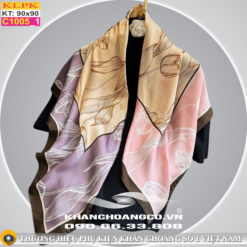 Khăn Phụ Kiện Lụa Vuông 90cm - Thế Giới Khăn Đẹp - C1019_1