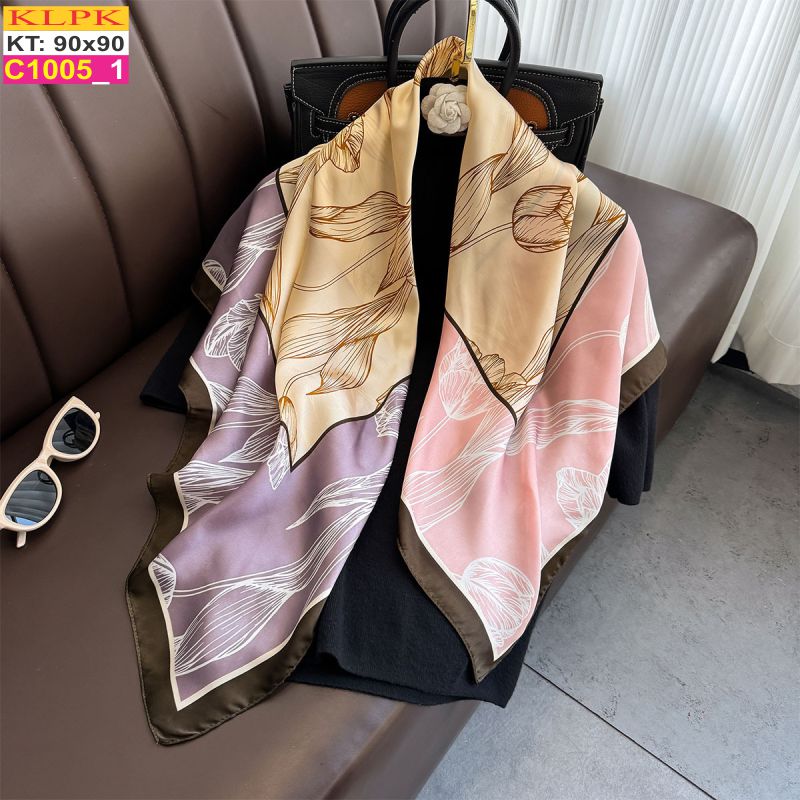 Khăn Phụ Kiện Lụa Vuông 90cm - Thế Giới Khăn Đẹp - C1019_1