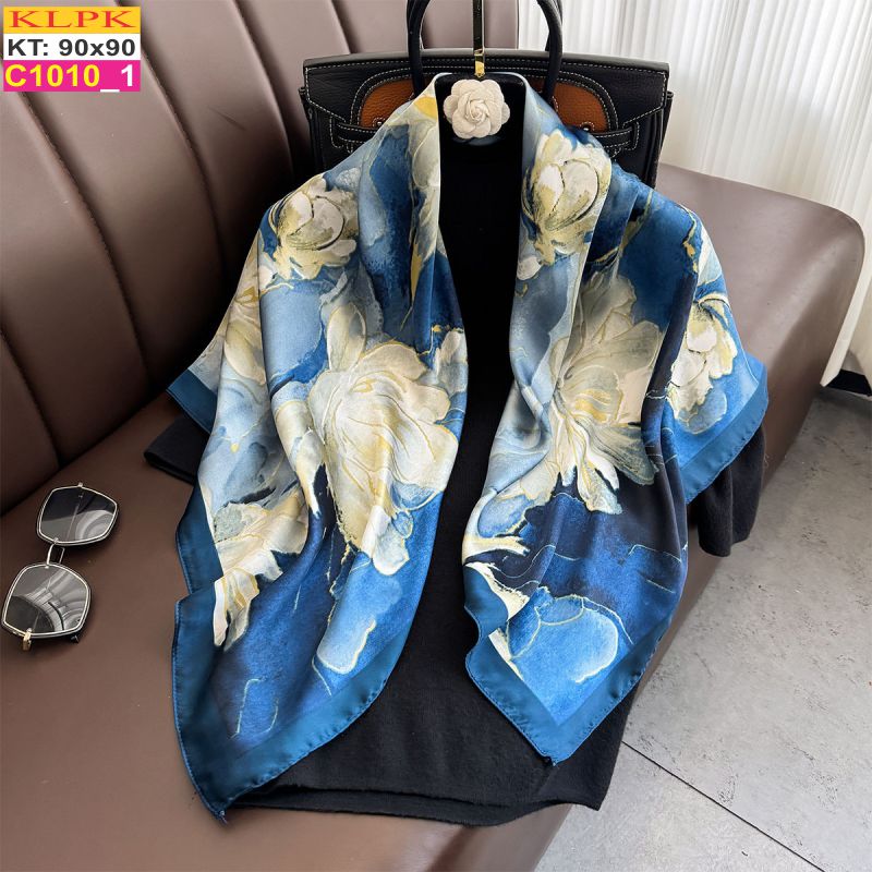 Khăn Phụ Kiện Lụa Vuông 90cm - Thế Giới Khăn Đẹp - C1008_1