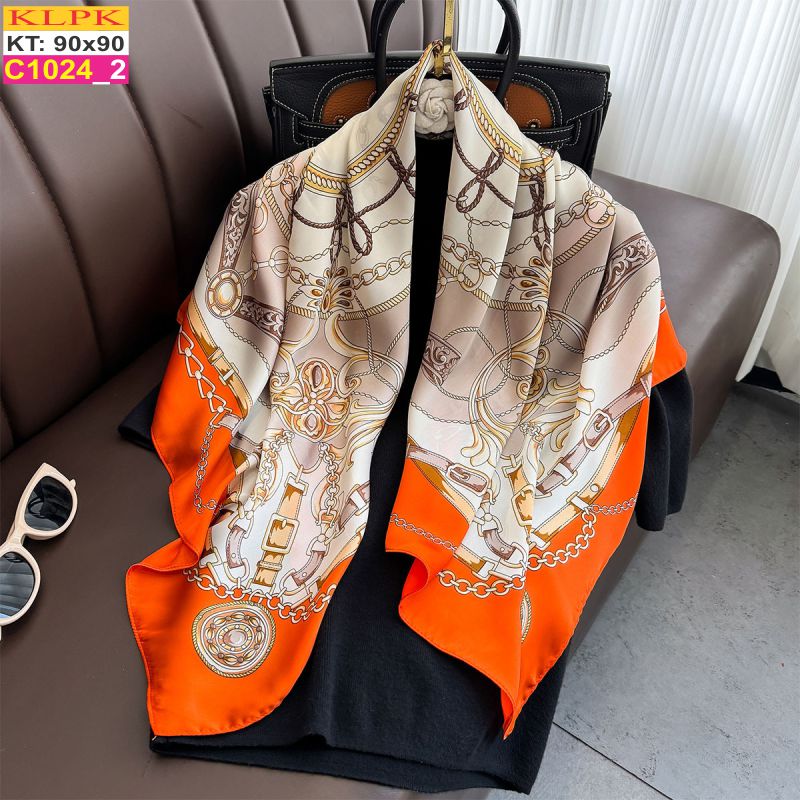 Khăn Phụ Kiện Lụa Vuông 90cm - Thế Giới Khăn Đẹp - C1009_2