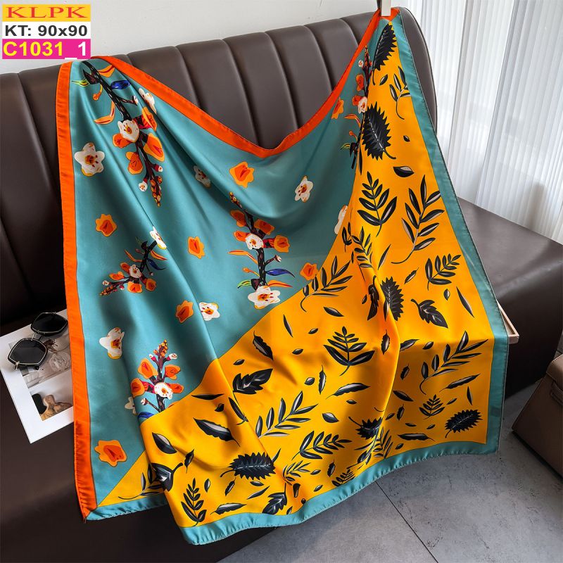 Khăn Phụ Kiện Lụa Vuông 90cm - Thế Giới Khăn Đẹp - C1038_1