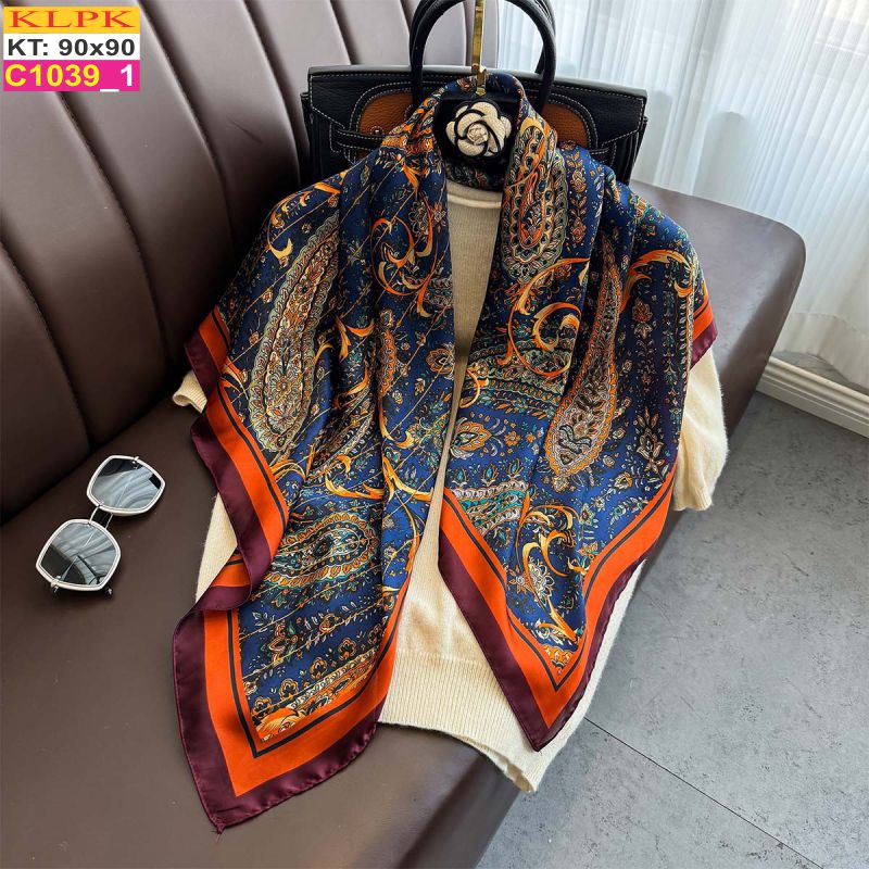 Khăn Phụ Kiện Lụa Vuông 90cm - Thế Giới Khăn Đẹp - C1002_1