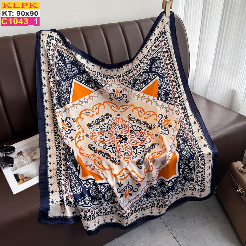 Khăn Phụ Kiện Lụa Vuông 90cm - Thế Giới Khăn Đẹp - C1041_1