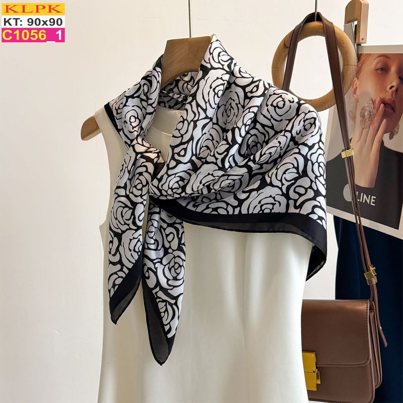 Khăn Phụ Kiện Lụa Vuông 90cm - Thế Giới Khăn Đẹp - C1004_1